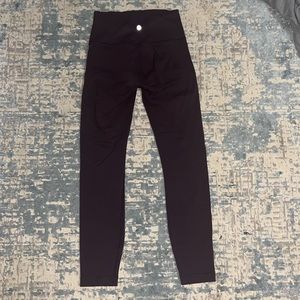 purple lululemon leggings size 4